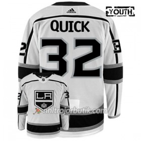 Barn Ishockey Los Angeles Kings Tröja JONATHAN QUICK 32 Adidas Vit Authentic